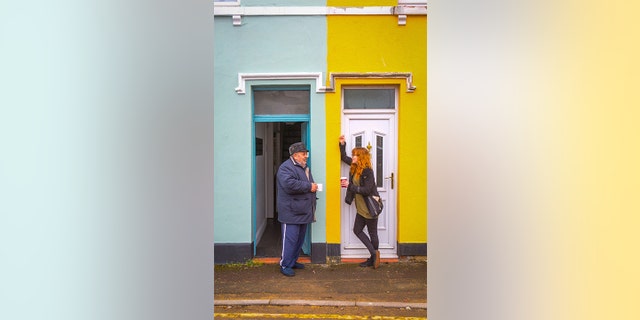 Shades of blue, yellow, pink and red have transformed the relationships of residents - who are of different ages, races and professions.