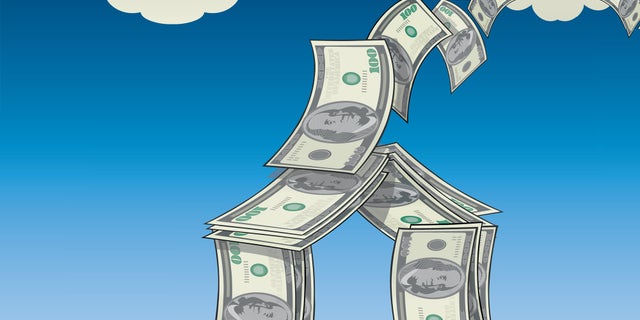 house-money-flying-away