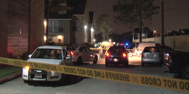 The Mira Mar Apartments in Houston where Victor Quevedo was allegedly stabbed and shot to death.