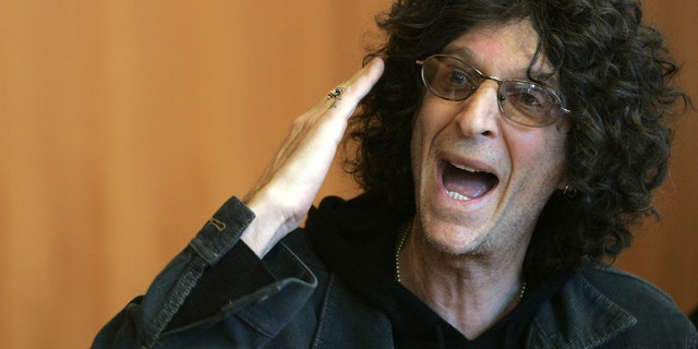 Radio personality Howard Stern speaks during a news conference in New York February 28, 2006.