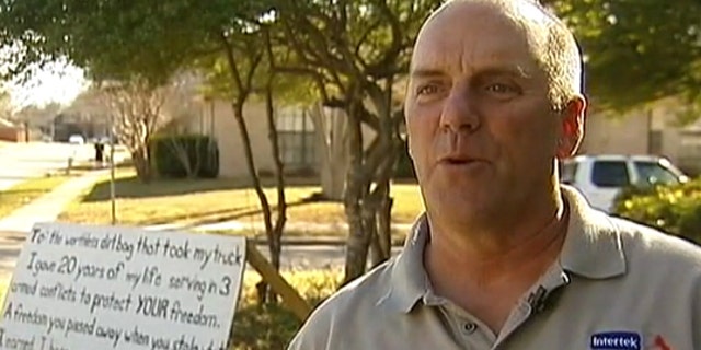 James Huff said he served three tours overseas and was a 20-year veteran of the Army.