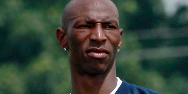 Aug. 2, 2011: Chicago Bears wide receiver Sam Hurd watches teammates practice during NFL football training camp at Olivet Nazarene University in Bourbonnais, Ill.
