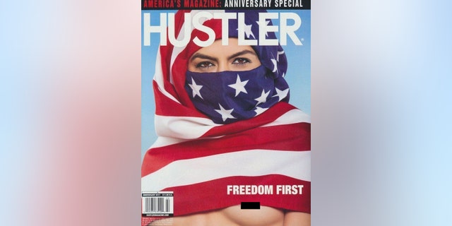 Hustler's Larry Flynt explains braless American flag hijab anniversary