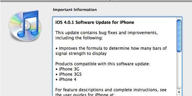A just released software patch for the iPhone updates the system software to version 4.0.1, which "improves" the way the iPhone displays signal strength.