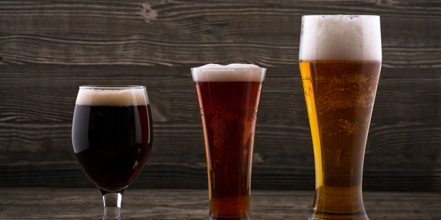 Various types of beer