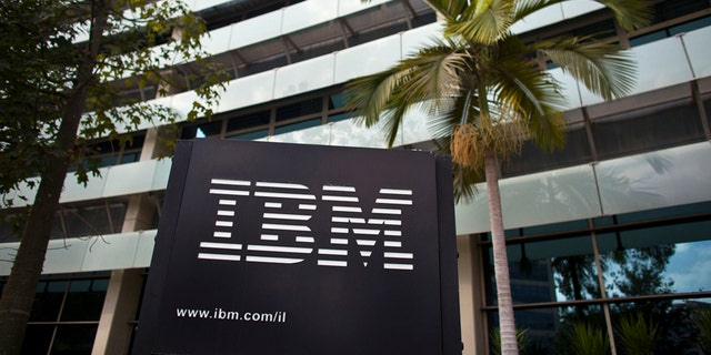 File photo - The IBM logo is seen outside the company's offices in Petah Tikva, near Tel Aviv Oct. 24, 2011. (REUTERS/Nir Elias)
