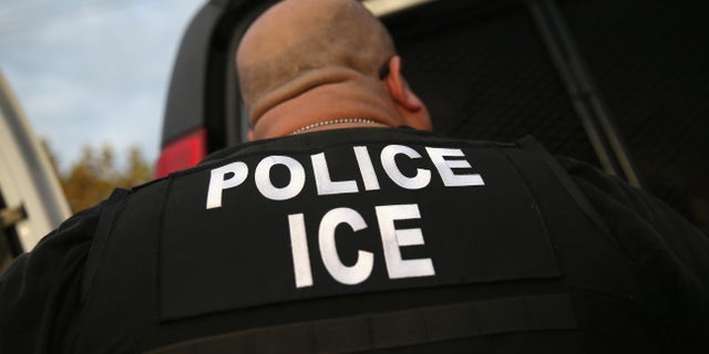 U.S. Immigration and Customs Enforcement (ICE), agents detain an immigrant on October 14, 2015 in Los Angeles, California. (Photo by John Moore/Getty Images)
