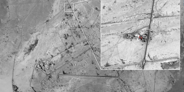 The Sayqal base in Syria.
