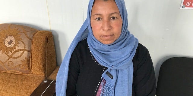 Basma Aiden, an Iraqi mother who returned to an IDP camp after attempting to go back to Mosul