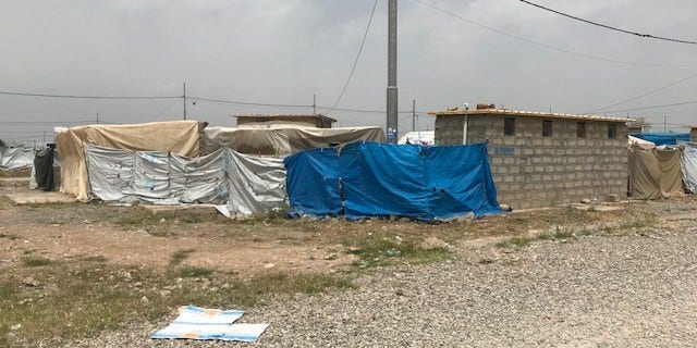 Baharka IDP camp near Erbil, Iraq where many of those who fled the ISIS onslaught lived for years. But after attempting to return home, scores of families are coming back in fear of their safety.