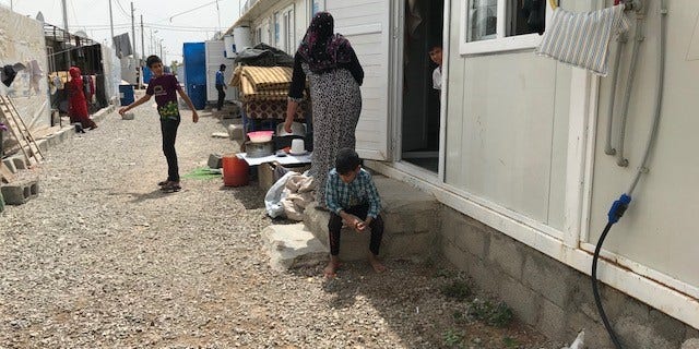 Daily life in a displacement camp