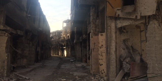 Little remains of Mosul's "Old City," prompting many displaced persons to return to camps to survive