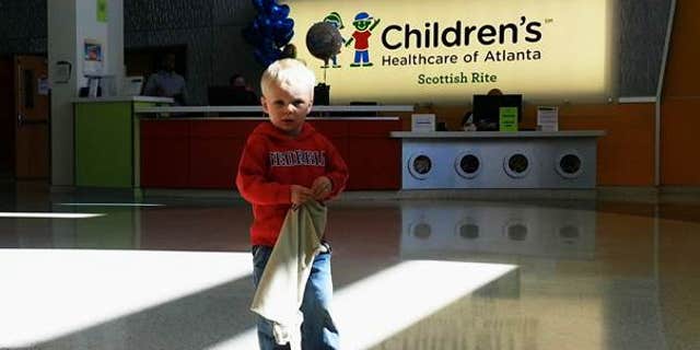 Levi Fisher, 2, was released from Children's Healthcare of Atlanta after spending 4 days in the PICU.
