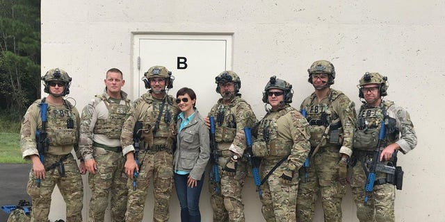 Fox News' Catherine Herridge with the Tactical Special Agent Bomb Techs from the Hazardous Devices Training School in Huntsville, Alabama.