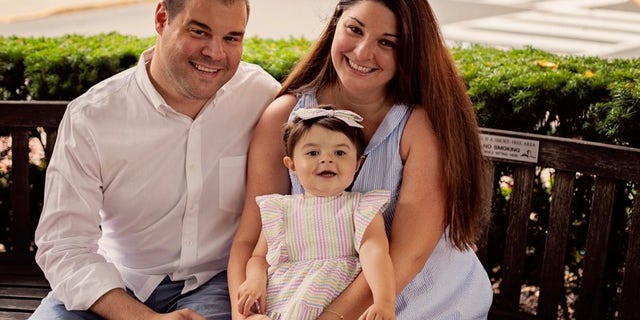Addie DePersiis and her parents, Brian and Vanessa DePersiis.