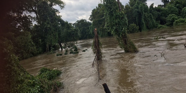 Storm water was released into Buffalo Bayou.