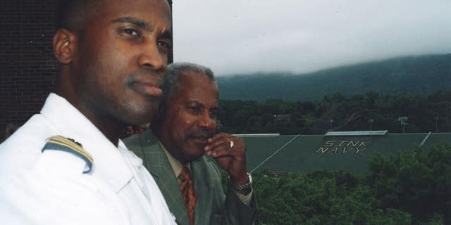 John James and his father.
