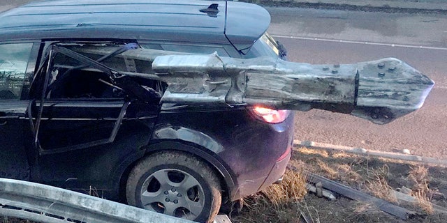 SUV Impaled By Guardrail In Crash, But Its Drunken Driver Survives ...