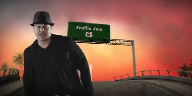 A scene from the Imperial Stars' "Traffic Jam 101" video is shown.