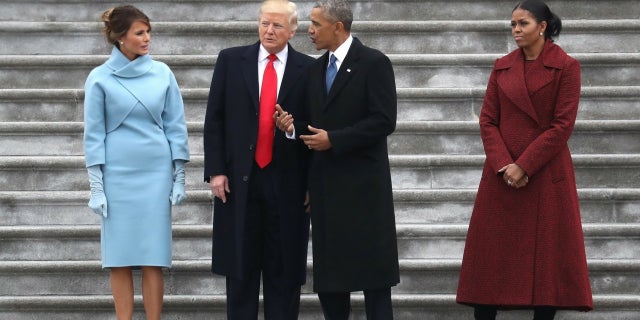 Melania Trump follows former President Barack Obama on her first lady Twitter handle.