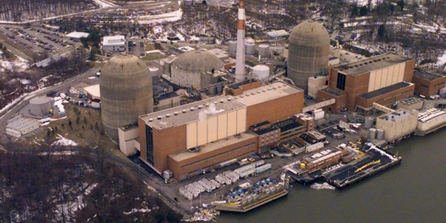 The Indian Point power plant in Westchester County, N.Y. is pictured in 2000. (Ed Bailey/Associated Press)