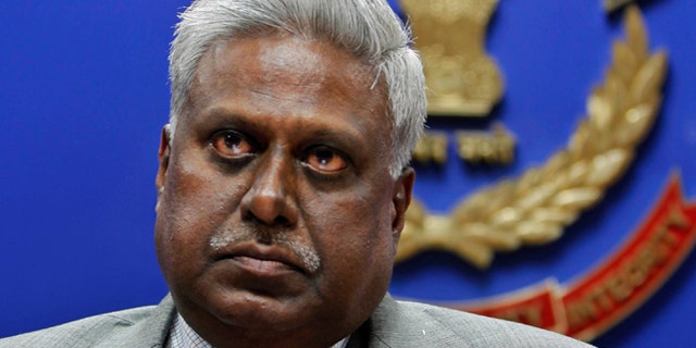 Dec. 3, 2012: In this file photo, India's Central Bureau of Investigation (CBI) director Ranjit Sinha addresses a press conference at the CBI headquarters in New Delhi, India.