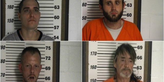 Clockwise from top left: John Thomas Shehee, Harce Wade Allen, David Wayne Frazier and Eric S. Click.