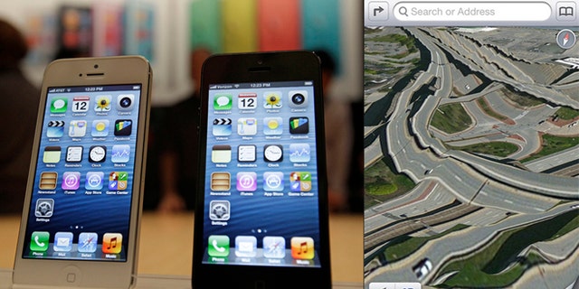 Apple's new built-in maps function -- seen here at right -- isn't quite ready for primetime, many angry consumers complain.