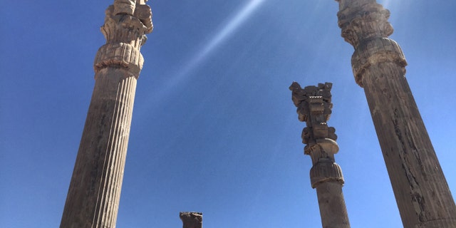 Persepolis, in the Iranian province of Fars, the original home of the Persian people. Persepolis was the ceremonial capital of the Archaemid Empire (550-330 BC)