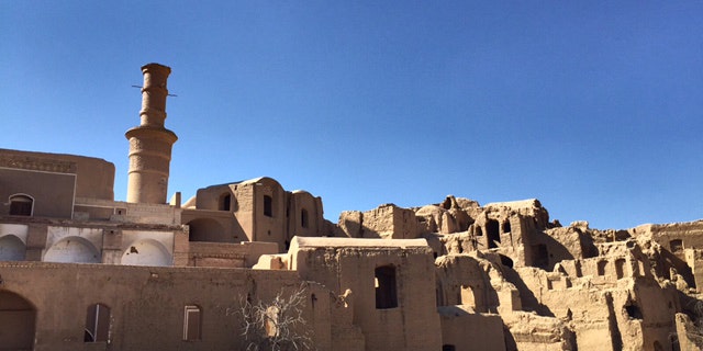 Ancient mudhouse villages, no longer inhabited, in the Yazd countryside