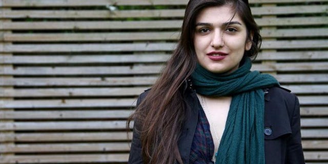 Nov. 2, 2014: Iranian-British Ghoncheh Ghavami posing for a photograph in London, England