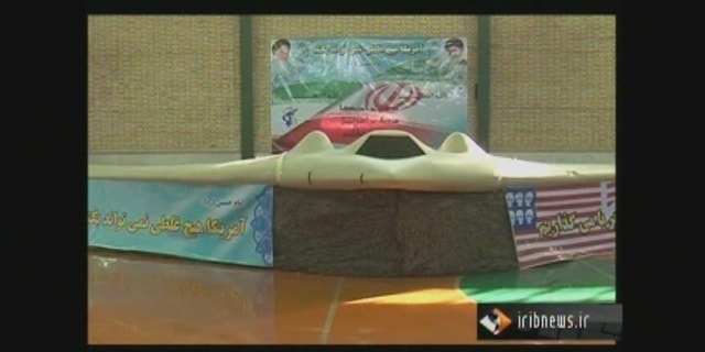 Dec. 8, 2011: Images aired by Iranian state television show the secret U.S. drone that went down last week in eastern Iran.