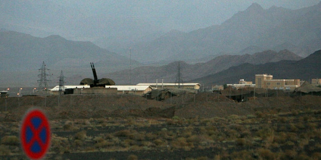 In this Sept. 2007 file picture an anti-aircraft gun position is seen at Iran's nuclear enrichment facility in Natanz, Iran.