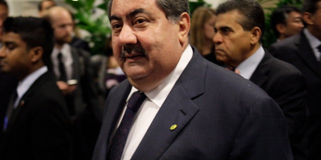 In this Sept. 20, 2011 file photo, Iraqi Foreign Affairs Minister Hoshyar Zebari arrives to a meeting about Libya during the 66th session of the General Assembly at United Nations headquarters. With a year-end deadline for the pullout of U.S. troops looming, Iraq's foreign minister on Tuesday, Sept. 27, 2011 said he believes there will be an agreement with the United States to train his country's military and talks are already under way in Baghdad.