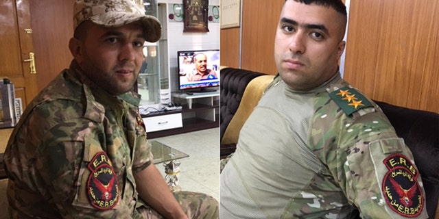 First Soldier Omar Salah al wad, (l.), and Capt. Omar Nazar, (r.), are ready totake Mosul back from ISIS.