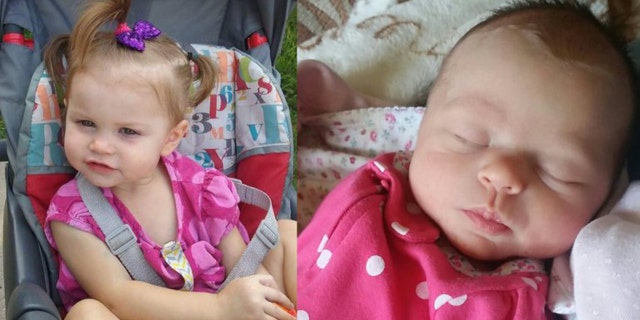 Ireland Ribando, 2, left, and Goodknight Ribando, 7 weeks old, were found dead on Independence Day.