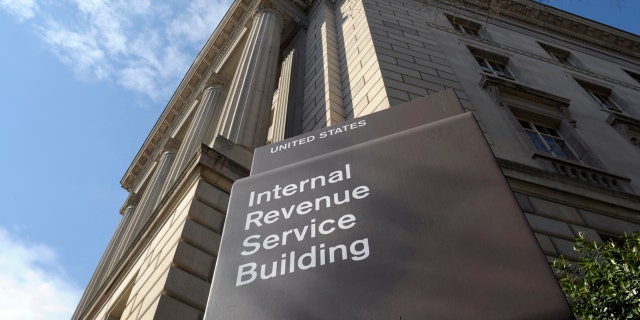 The exterior of the Internal Revenue Service (IRS) building in Washington D.C.