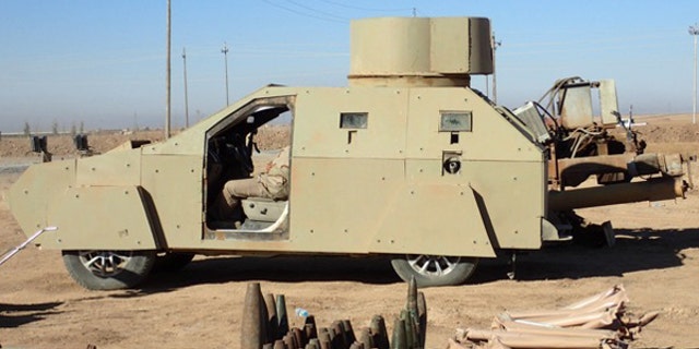 An ISIS-made suicide vehicle, known as an SVBIED.