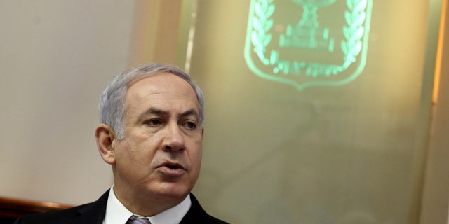Oct. 10: Israeli Prime Minister Benjamin Netanyahu convenes the weekly cabinet meeting at his Jerusalem office. Israel's Cabinet is set to approve a charged bill that will require new citizens to pledge allegiance to a "Jewish and democratic" state.
