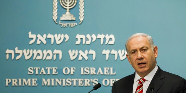 Sept. 10: Israel's Prime Minister Benjamin Netanyahu gives a statement in front the media at the Prime Minister's office in Jerusalem. The storming of the Israeli embassy by a mob of Egyptian protesters inflicted a "severe injury to the fabric of peace" between the two countries, Netanyahu warned on Saturday, as both sides' leadership tried to contain the worst crisis in ties since their 1979 peace treaty.
