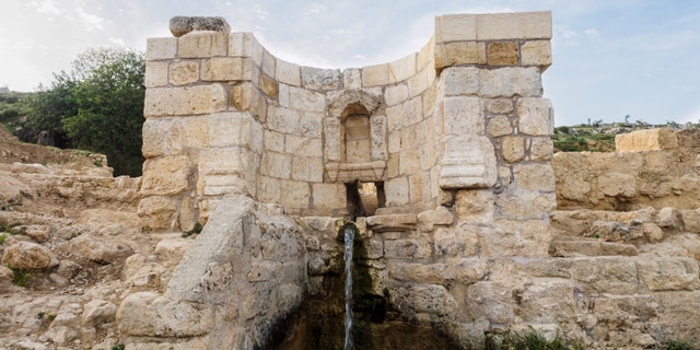 The fountain at the Ein Hanniya site (Photo: Assaf Peretz, Israel Antiquities Authority)