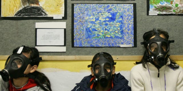 Schoolkids in Israel - and their teachers - are prepared for terror. (AP)