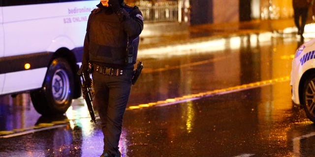 Police secure area near an Istanbul nightclub, Turkey, January 1, 2017. REUTERS/Osman Orsal - RTX2X3I4