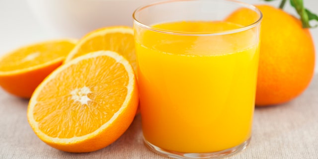 Oranges are a good source of vitamin C and have a lot of potassium. 