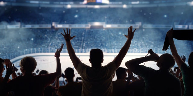 Watching a hockey game live can more than double a fan's heart rate.