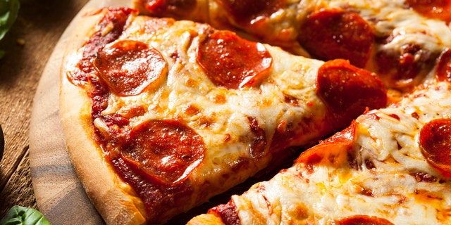 Hot Homemade Pepperoni Pizza Ready to Eat