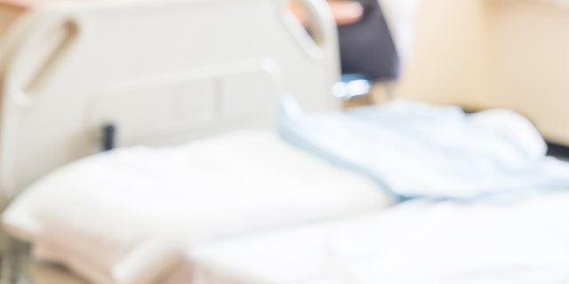 Blurred of patient bed in hospital