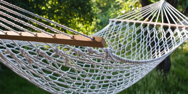 hammock on a grassy field