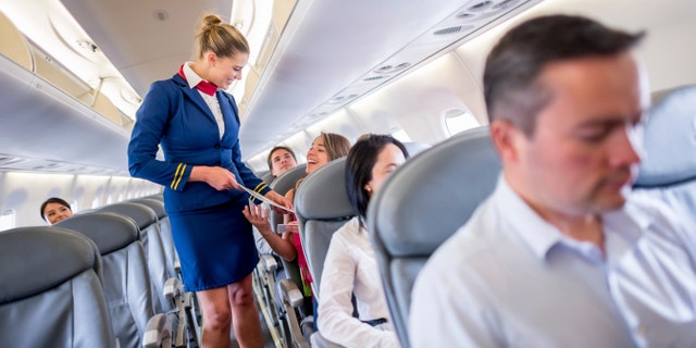 The flight attendants (not pictured) were reportedly replaced by a new crew and the flight took off after more than an hour delay. 