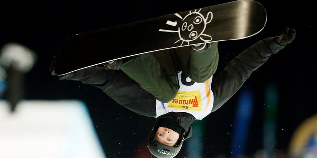 FILE - In this Jan. 17, 2015, file photo, Switzerland's Iouri Podladtchikov competes to place fourth at the snowboard halfpipe final at the Freestyle Ski and Snowboard World Championships in Kreischberg, Austria.